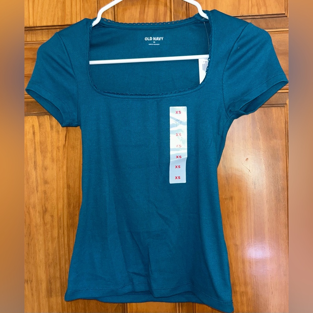Old Navy Deep Teal Short Sleeve Top
